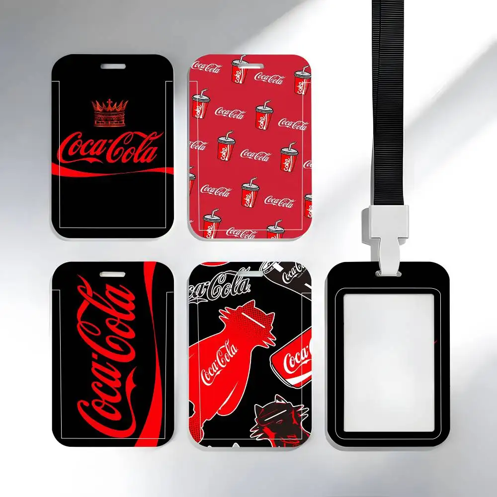 Art C-Coca-Cola Lanyard Card Holders Student ID Card Holders Neckband Card Holders Access Control Accessories Gifts