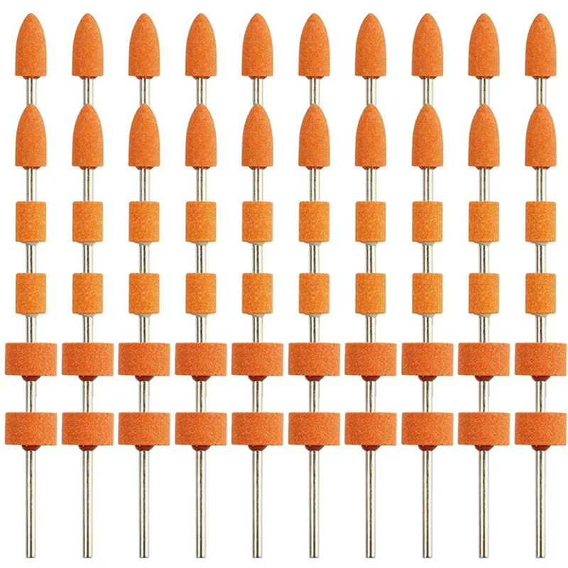 

ABUF 60Pcs Sanding Bits for Rotary Tool, Strong Grinding Stones Bits with 1/8In Shank, Aluminum Oxide Sanding Accessories