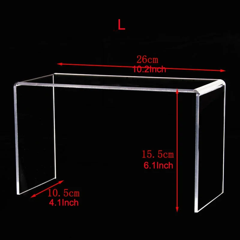 3.8mm Thickness Clear Acrylic Jewelry Display Stand Wallet Holder Toy Mobile Watch Bag Display Shoes Display For Window Display
