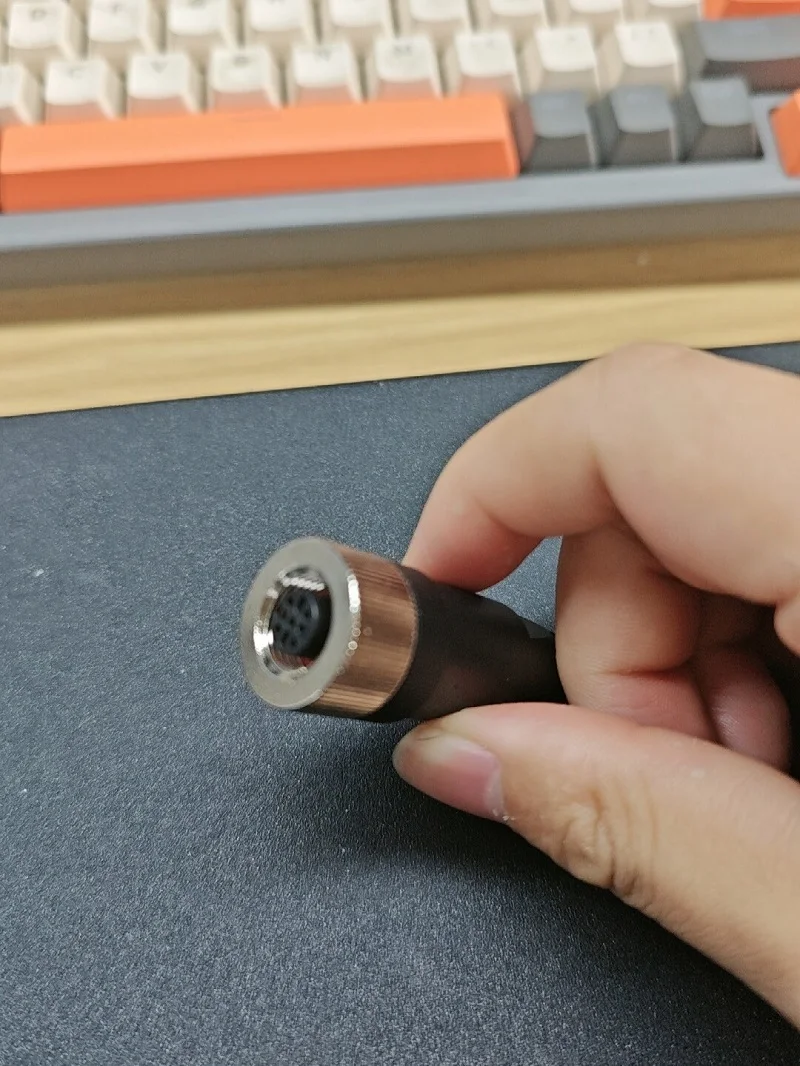 M12-Steckverbinder PG9 Wasserdicht 4/5/8-polig Stecker Buchse Gerade Winkellos Lötfreie Schraubklemme für 6-8mm Kabel – Detail 7
