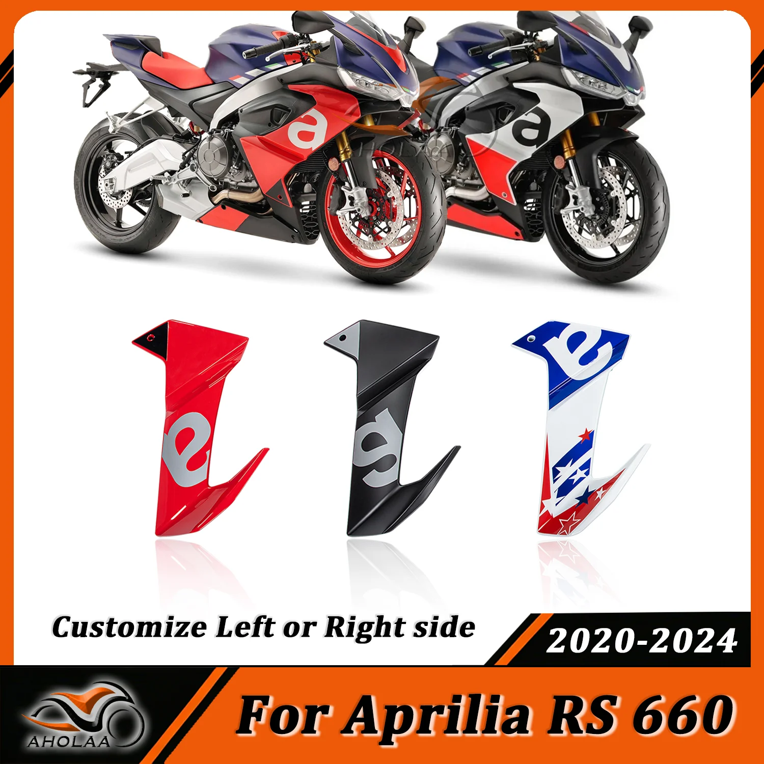 

For Aprilia RS 660 RS660 Left Right Frame Side Cover Fairing Motorcycle Accessories ABS Plastic Panel 2020-2024 2023 2022 2021
