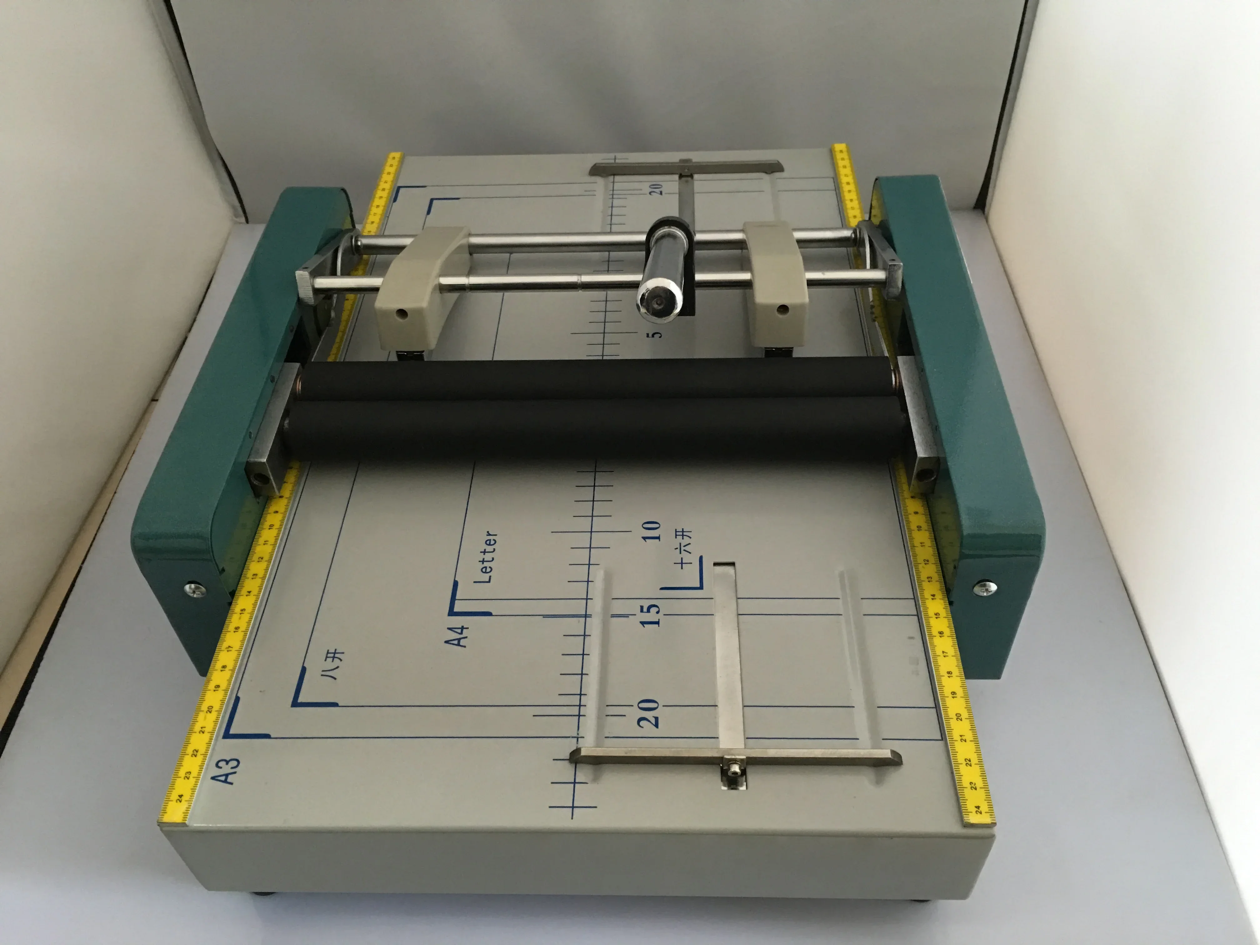 A3 electric folding binding  machine , saddle stitching Book binding machine, folding machine / binding machine 2 in 1