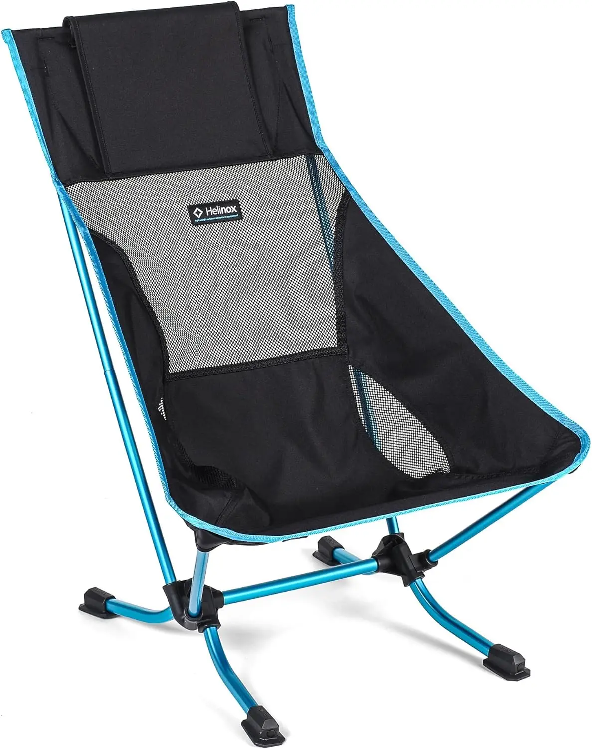 

Lightweight Folding Beach Chair, 3.18lbs Compact Camping Seat with Pockets, Black