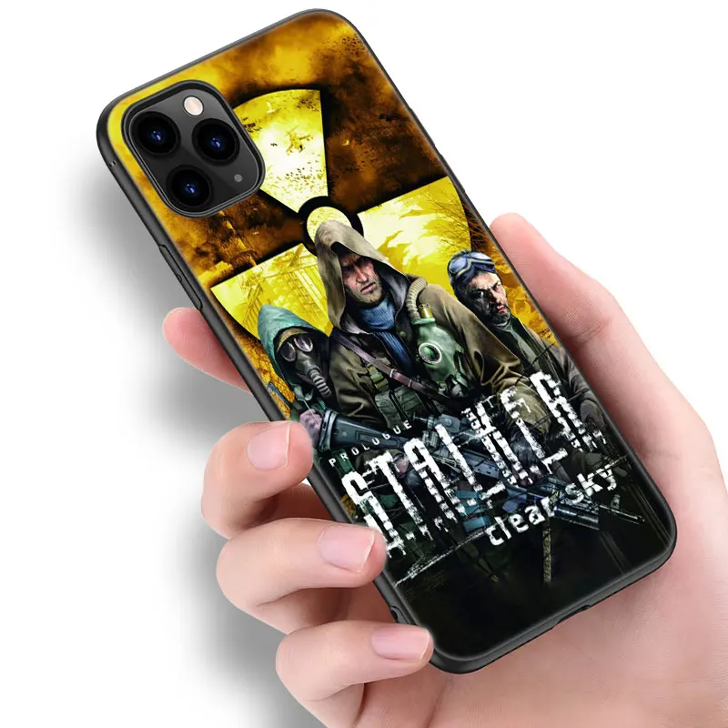 Stalker Clear Sky Phone Case For Apple iPhone 13 12 Mini 11 Pro Max XR X XS MAX 6 6S 7 8 Plus 5 5S SE 2020 Soft TPU Black Cover