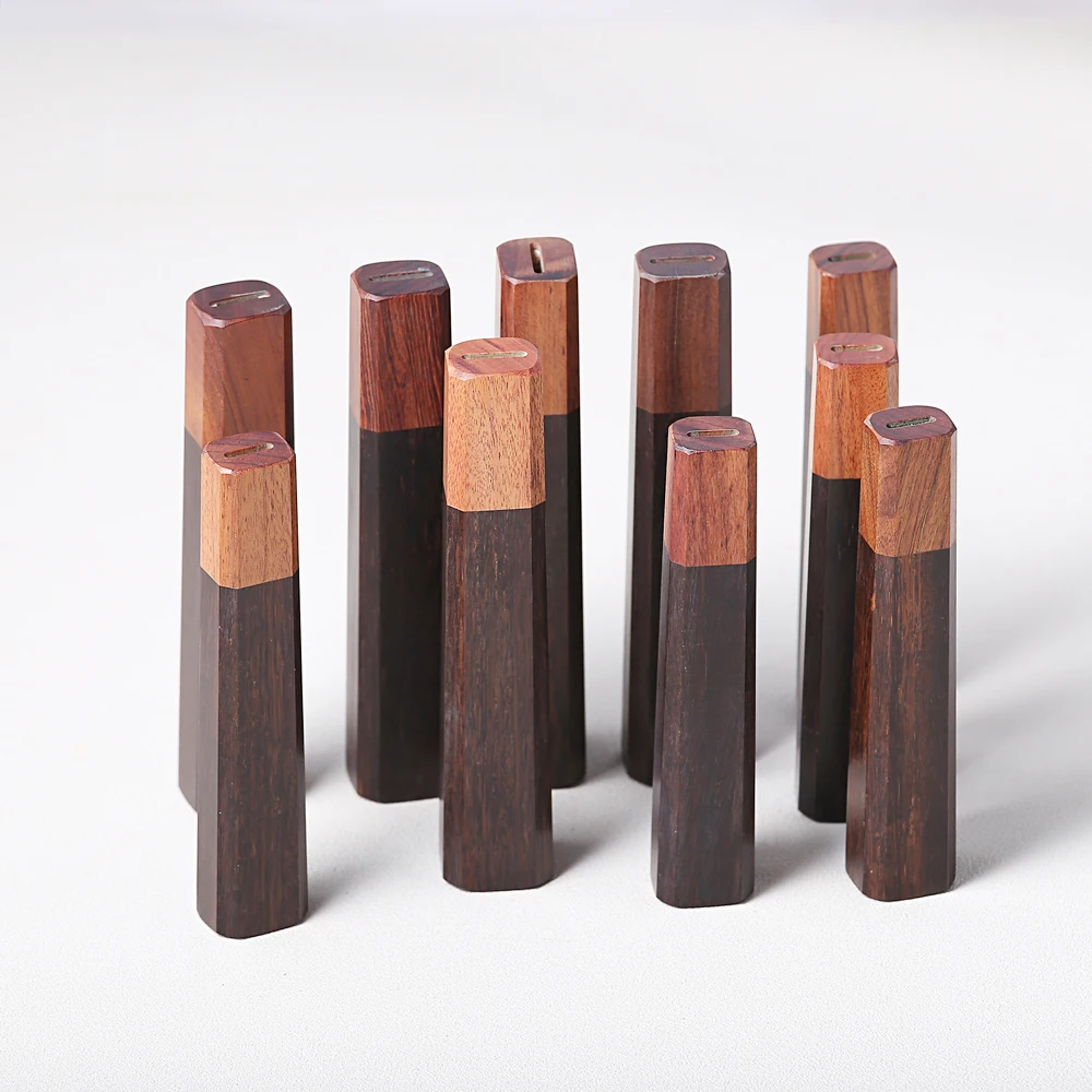 Japanese Style Knife Handle DIY Kitchen Chef Knife ECO Friendly Natural Wooden Knife Making Details Accessories Octagonal Handle image 4