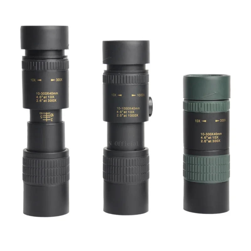 منظار تكبير قوي محمول ، منظار أحادي احترافي ، طويل المدى ، 10-300x40 ، منظار عالي الدقة 4K ، مناسب للصيد والتخييم #3