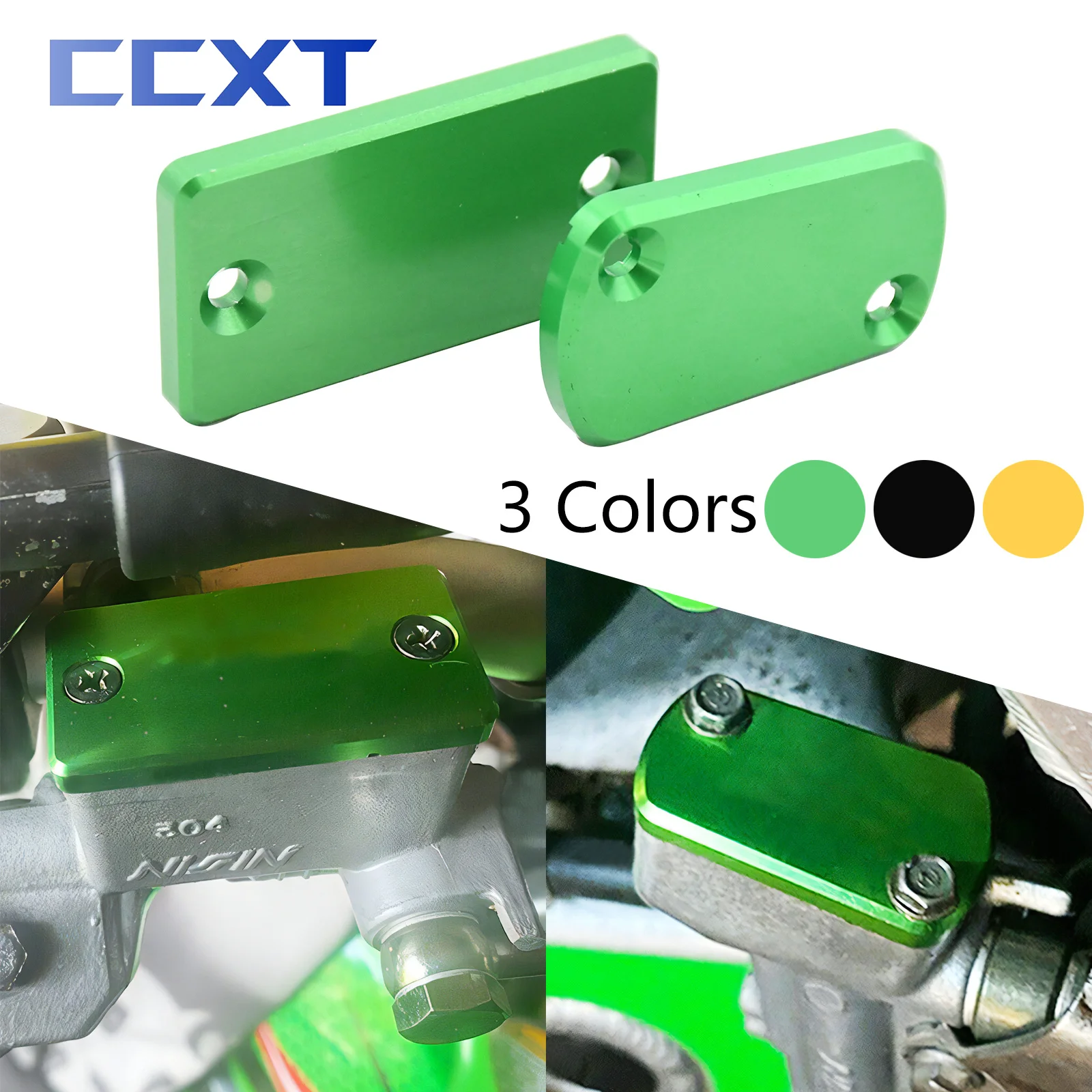 Motorcycle Front Rear Brake Reservoir Caps Oil Fluid Cover For Suzuki RM125 RM250 RMZ250 RMZ450 For KX125 KX250 KX250F KX450F