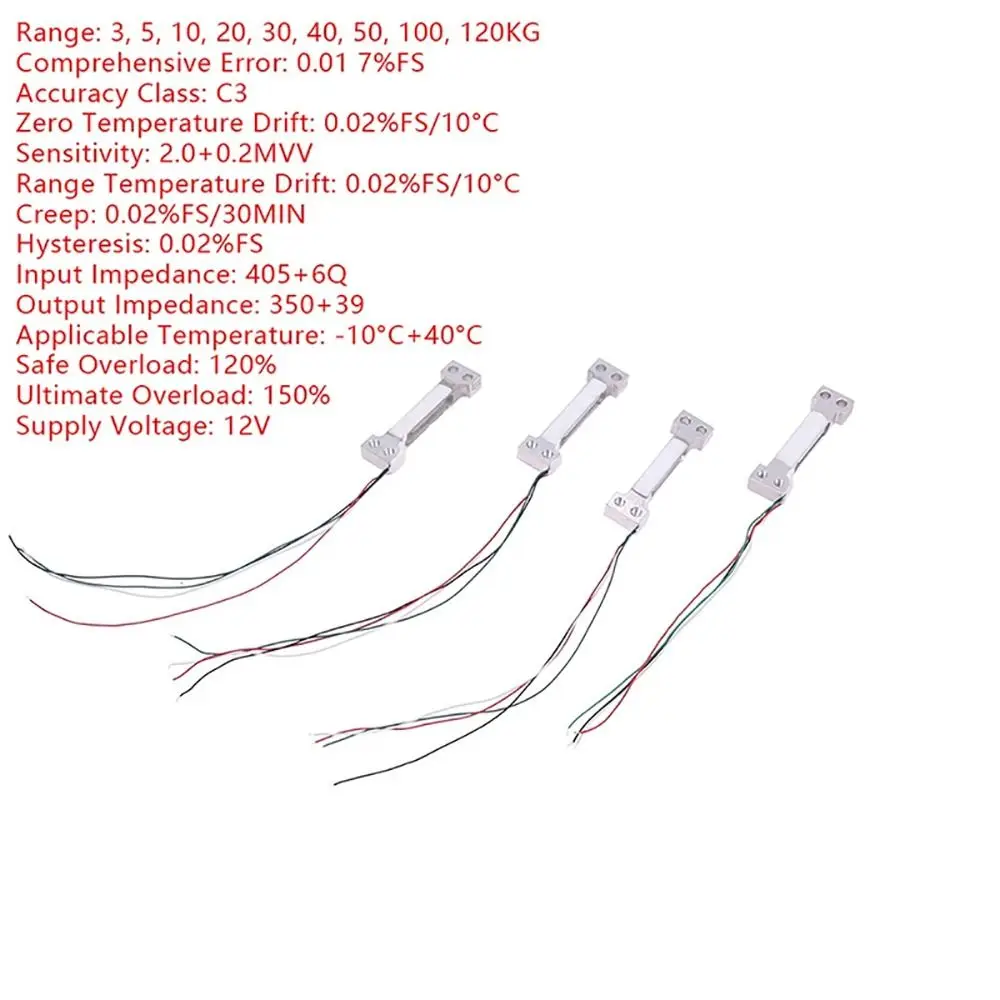 1 Stück 100g 200g 300g 500g Wägezellenmodul Hochpräziser Miniatur-Drucksensor Dehnungsmesser Elektronischer Waagensensor – Detail 2