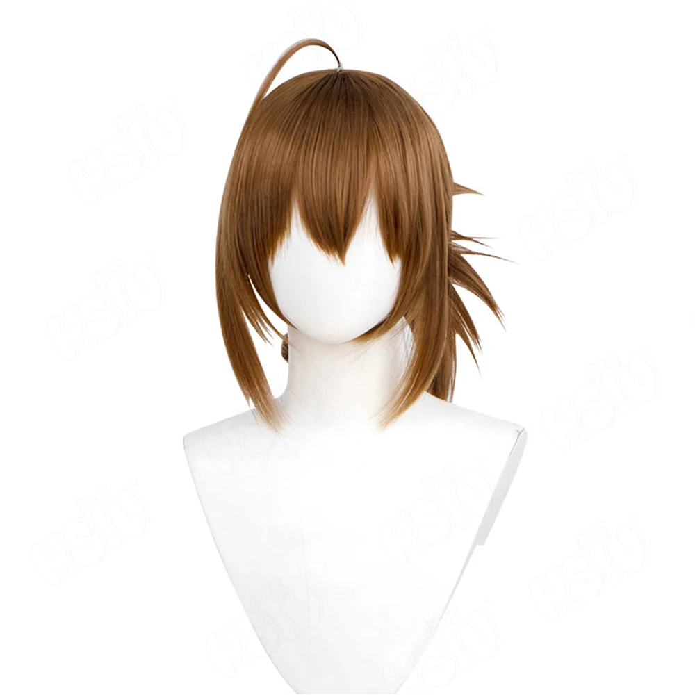 Tachibana Kimika Cosplay Wig HSIU 40Cm Light Brown Short Hair Synthetic Wig Wonderful Everyday Down the Rabbit-Hole cosplay