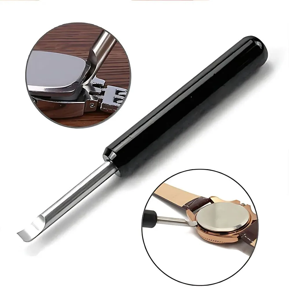 1pc Schwarz Uhr Zurück Abdeckung Opener Werkzeug Zurück Fall Hebeln Messer Entferner Professionelle Reparatur Werkzeug für Uhrmacher Ersatz batterie