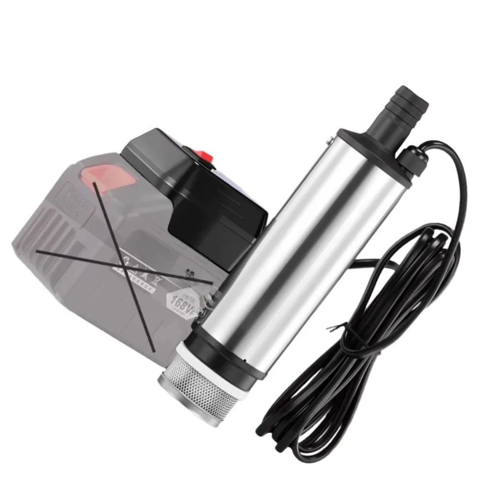 Submersible Water Pump for Lithium For Battery Systems Flow Rate 30L/min 80W 5A 18-21V Stainless Steel Inlet 51mm Outlet 16mm