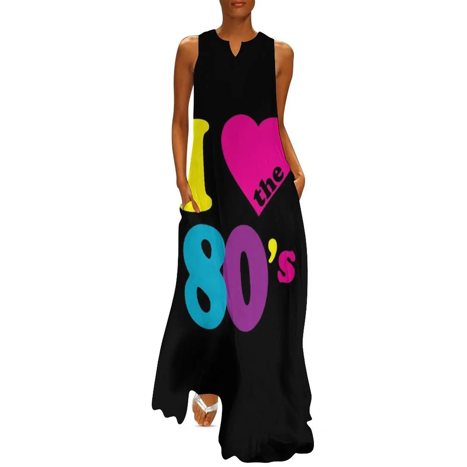 

I Love The 80S Shirt Long Dress clothes for women summer dress woman 2025 luxury woman evening dress