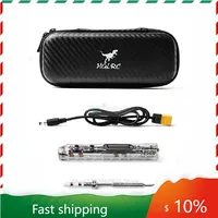 HGLRC RC2 Soldering Iron OLED HD Display Smart Constant Temperature Compatible with TS/T12 Soldering Lron Tips for FPV RC Racing