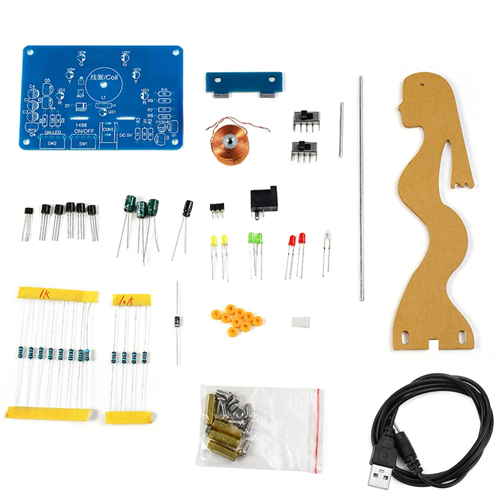 DIY elektroniczny zestaw huśtawka elektromagnetyczna huśtawka indukcyjna nauczanie i praktyczne szkolenie części do ćwiczeń spawalniczych