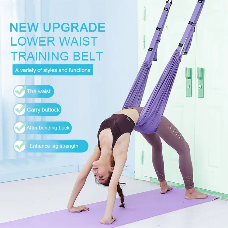 Aerial Yoga Hammock Stunt Stand Door Flexibility & Stretching Leg Strap Backbend New Arrival Assist Trainer Yoga Strap