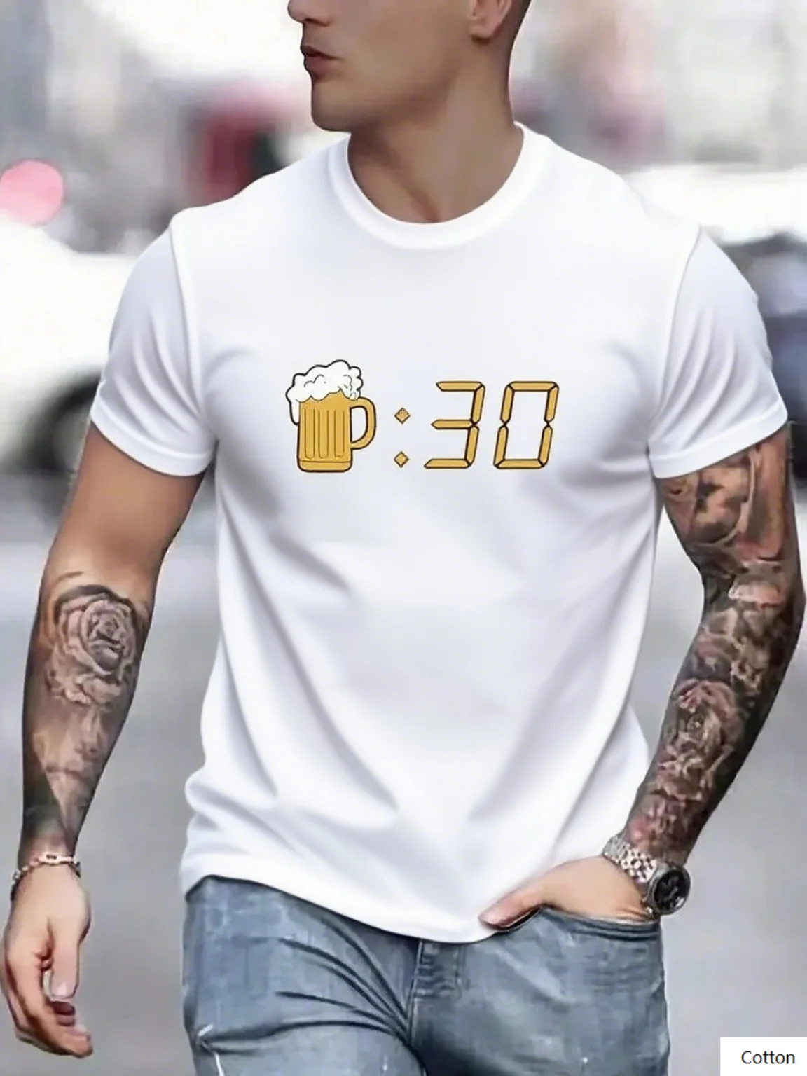 

Футболка Fun Beer Mug 30, хлопковая футболка с рисунком Awesome Pick for Those Who Enjoy Beer and Want A Casual Stylish Look Arrival Tee S-4XL