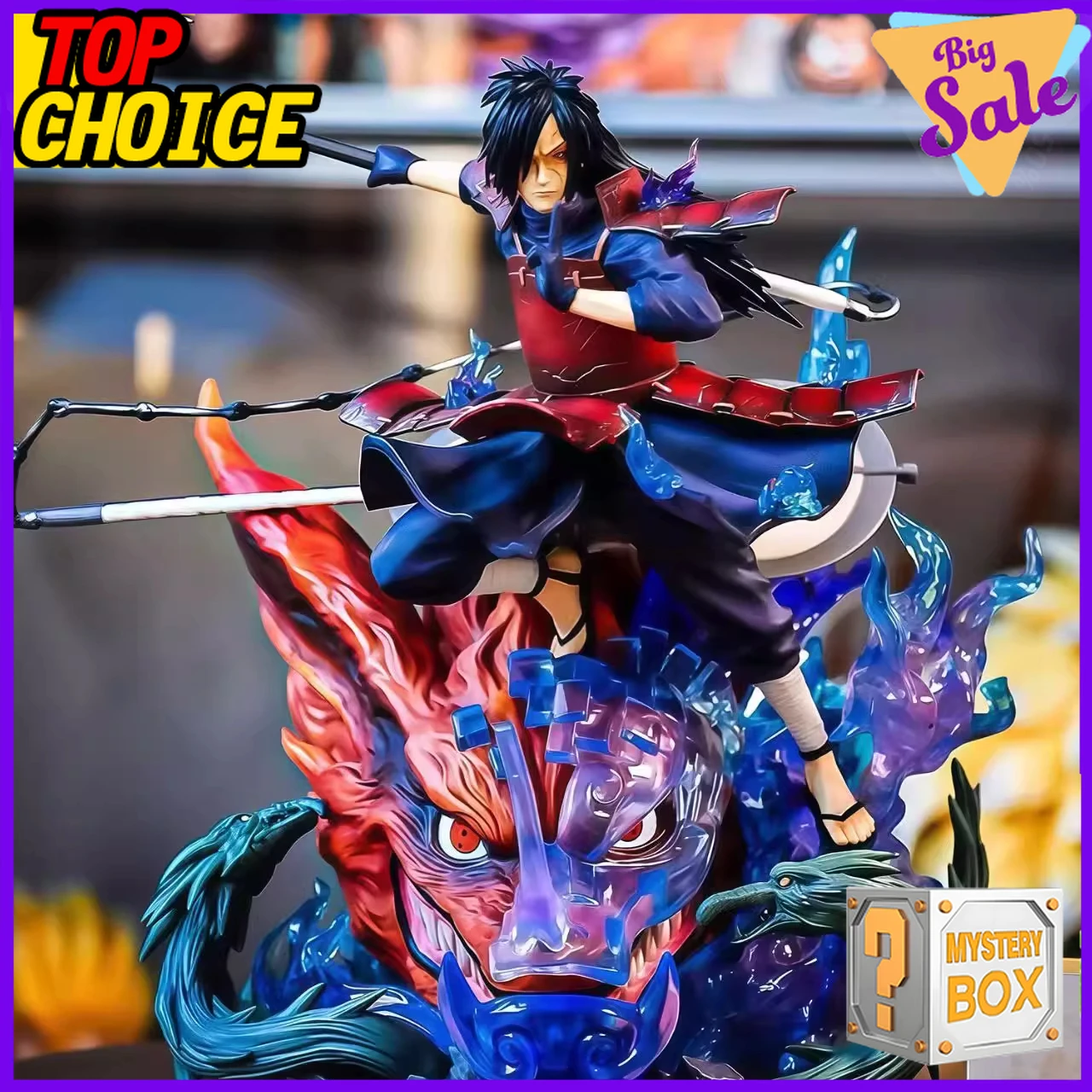 Figura de Naruto Anime Kakashi Hatake Sasuke Uchiha Itachi caja ciega colección de cajas misteriosas de la suerte PVC figura de acción modelo juguete para regalo