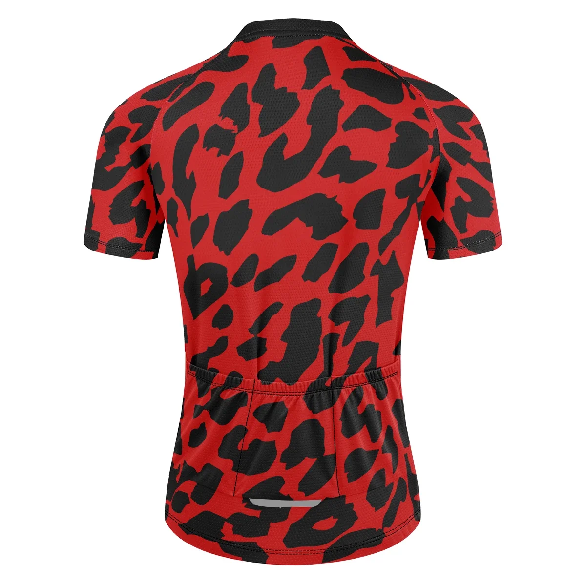 Cycling Womens Clothing leopard print Short Sleeve Mountain Bike MTB Road Bike Clothing Breathable quick drying reflective strip