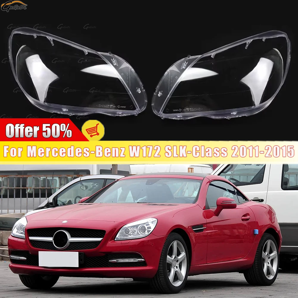

Fit For Mercedes-Benz W172 SLK-Class 2011-2015 Daytime running lampshade Car front headlight housing Organic glass lampshade
