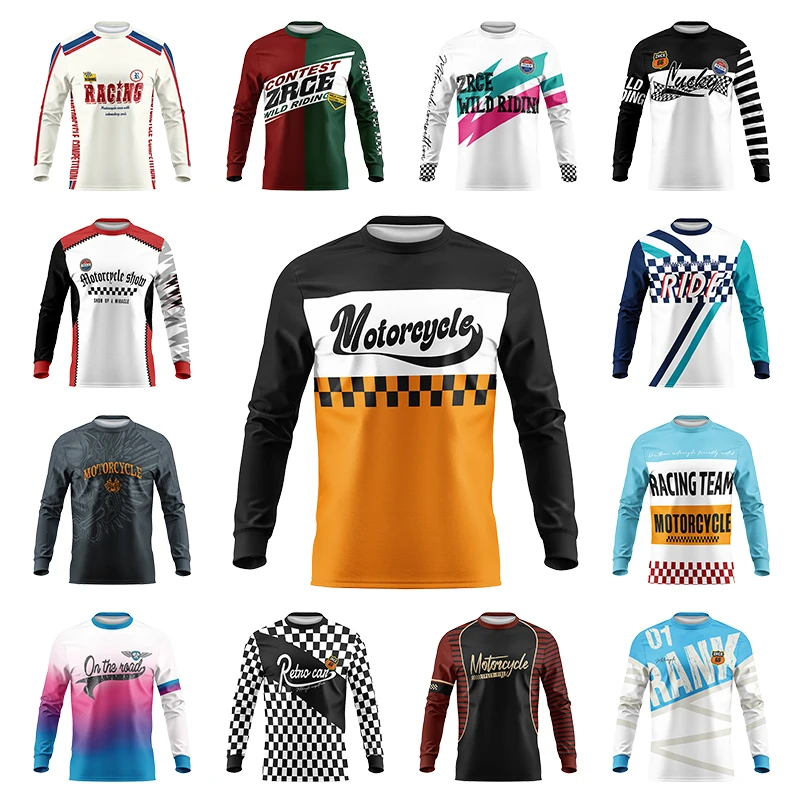 

Толстовка для горного велосипеда для бездорожья, мотоциклетный эндуро, велосипедный костюм, дышащая, быстросохнущая, вездеходная, прочная рубашка унисекс