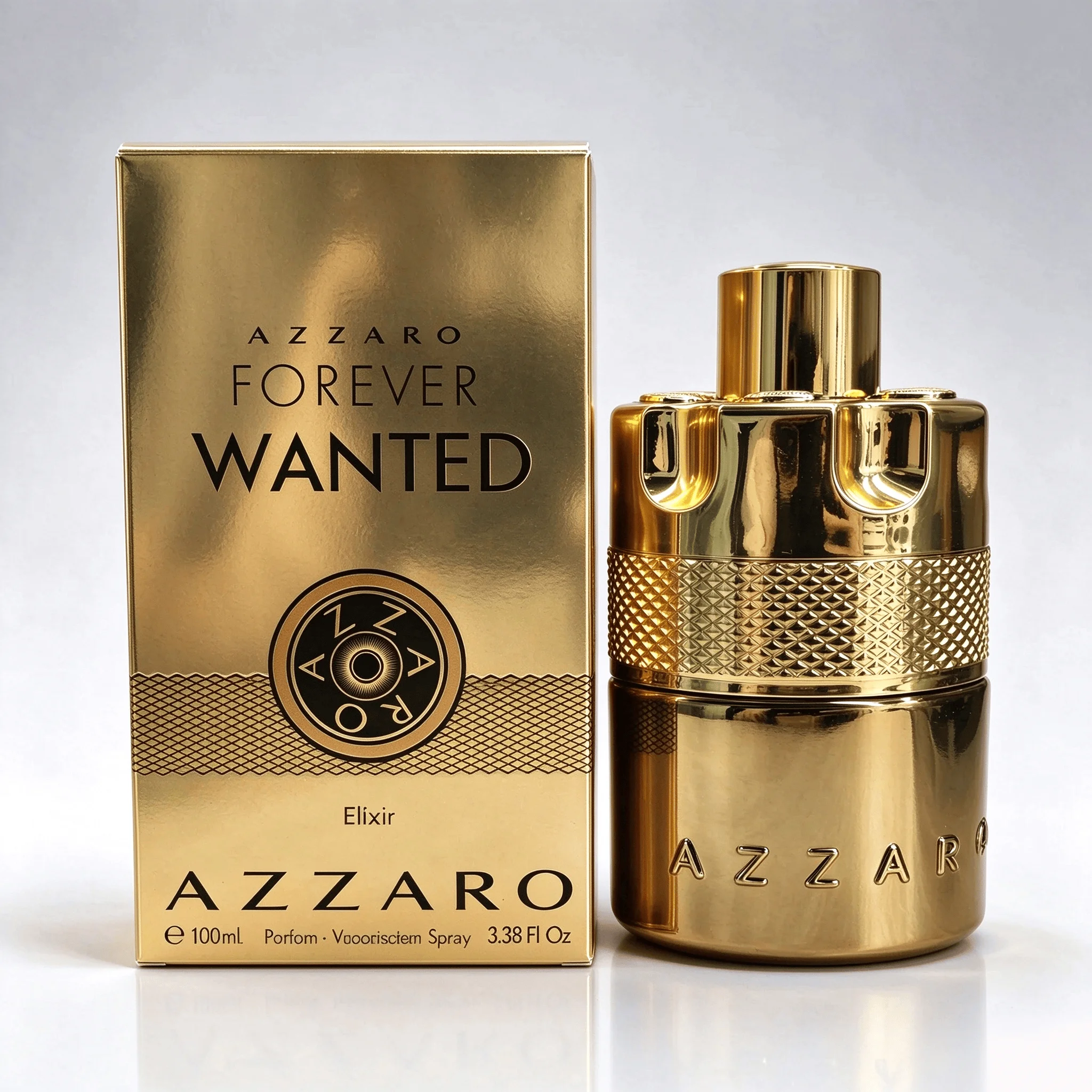 Azzaro The Most Wanted Eau de Parfum Intense Spray für Männer EDP Intense Parfüm 3,38 oz/100 ml — Perfekt für Geburtstage, Abschlussfeiern, Partys, Reisen, Camping, Outdoor-Aktivitäten, Schule,