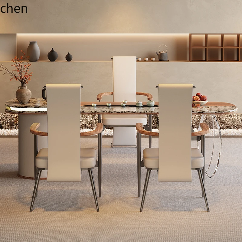 PYH new Chinese kung fu tea table and chair combination modern light luxury office meeting guests high-end reception