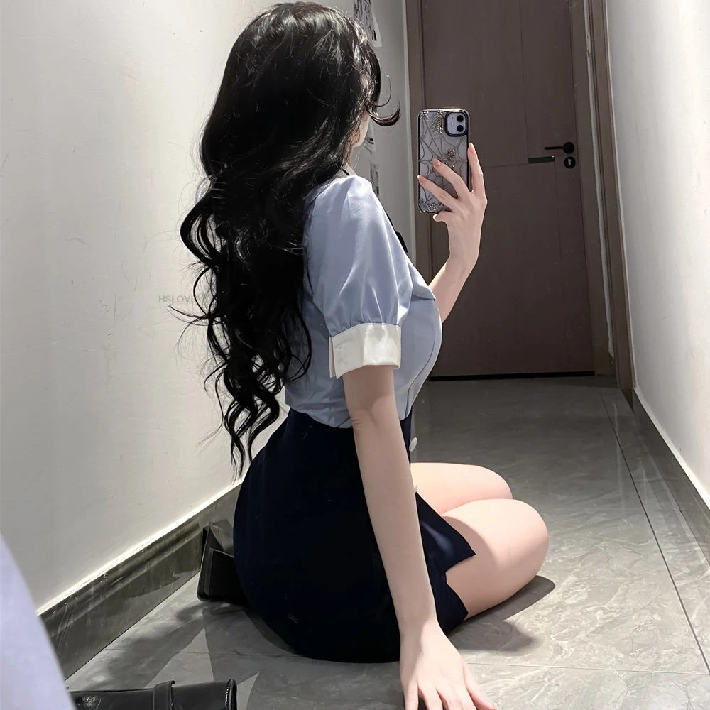 Traje escolar de estilo universitario japonés y coreano, uniforme escolar JK para estudiantes coreanos, conjunto de uniforme Jk de moda diaria mejorada