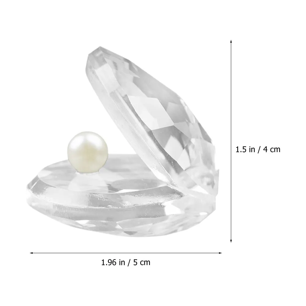 Crystal Seashell Ornament Exquisite Realistic Shape Lightweight Compact Desk Decor Crystal Crafts Decor Seashell Statue for Home
