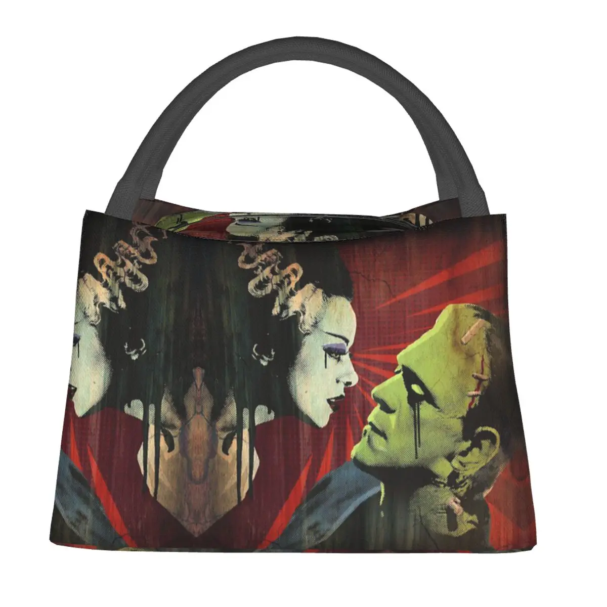 

Bride Cocktail Tattoo Art Lunch Bag Gothic Outdoor Picnic Lunch Box For Men Custom Thermal Tote Handbags Oxford Cooler Bag