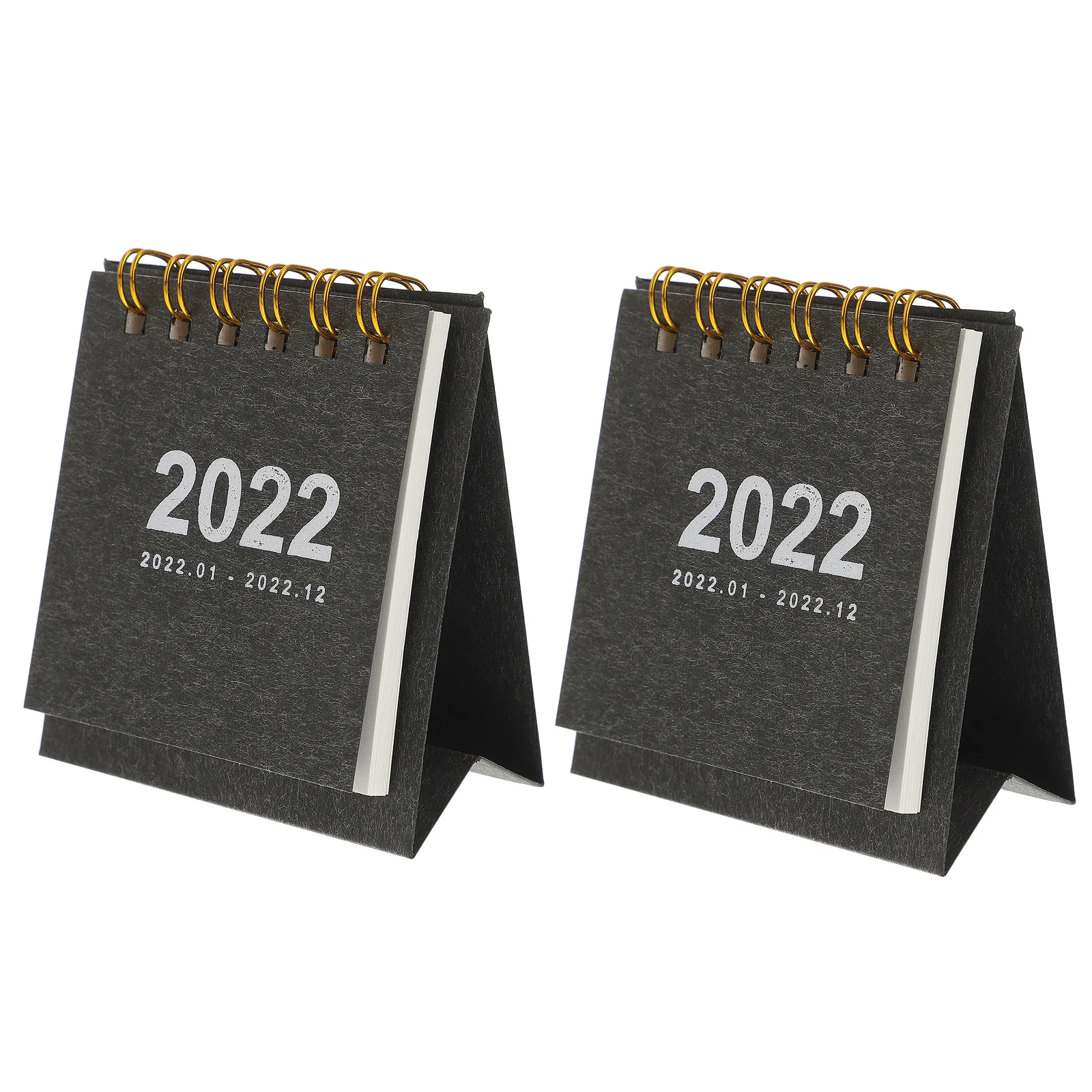 2 قطعة بسيطة صغيرة 2022 أجندة مكتبية /رزنامة مكتبية المحمولة منظم سطح المكتب اليومي مخطط كتاب فريد المنزل مكتب ديكور الجدول التقويم