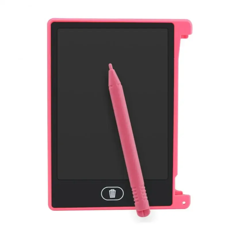 4,4 polegadas LCD Escrita Tablet Inglês Portátil Mini Crianças Desenho Graffiti Mensagem Writing Board Paperless Memo Pad Toy Gift