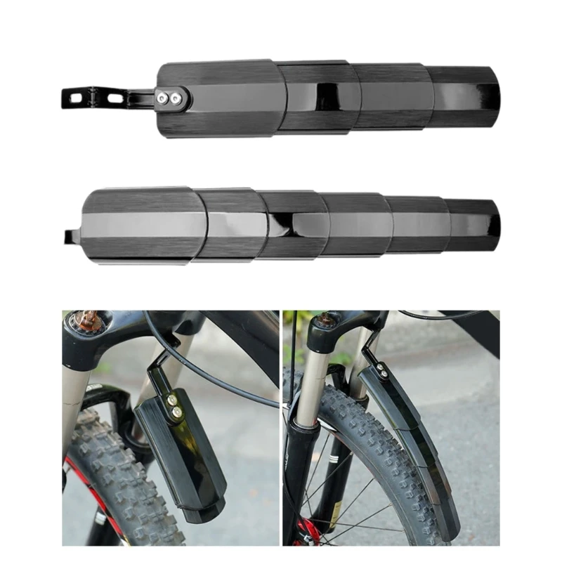 Front and Rear Mud Guard Retractable Bicycles Mudguard Adjustable Cycling Mudguard