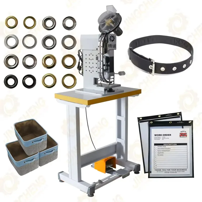 Semi-automatic 30-60pcs/min 10/12MM Cardboard Grommet Tarpaulin Paper Bag Flex Banner Eyelet Punching Machine