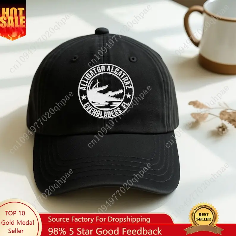 

Alligator Alcatraz Embroidered Hat, Florida Everglades Hat, Alligator Hat, Alligator Alcatraz Cap, Florida Hat
