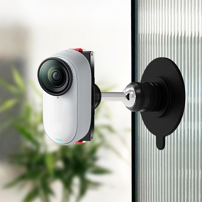 معجون لاصق قوي سريع الإصدار قاعدة مغناطيسية ترايبود BallHead Mount لكاميرا GoPro13 DJI Action 2/3/4/5Pro Insta360 Go3 X4