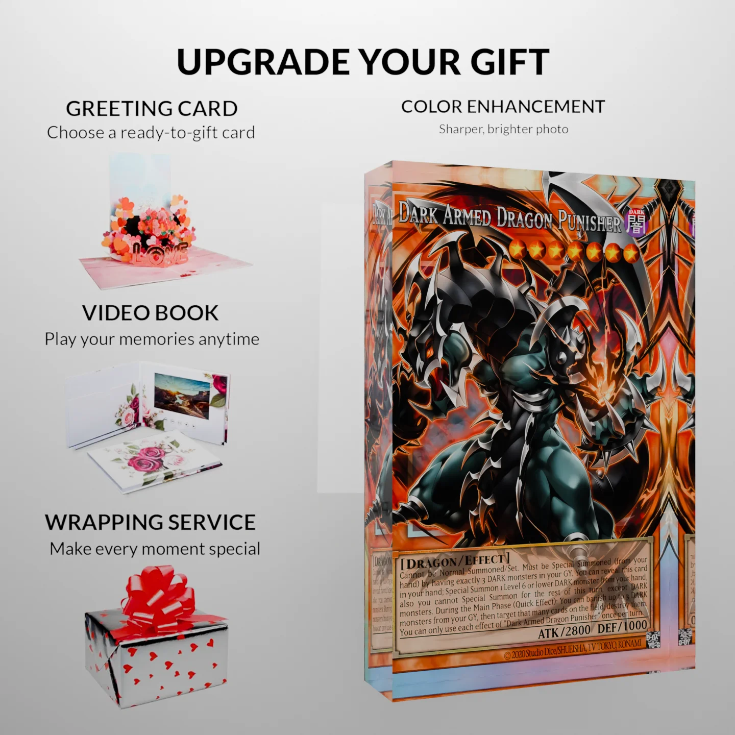 Yu-Gi-Oh YGO Dark Armed Dragon Punisher DAD Clear Acrylic Block Anime Goods Desktop Ornament Desk Decor Collection Gift