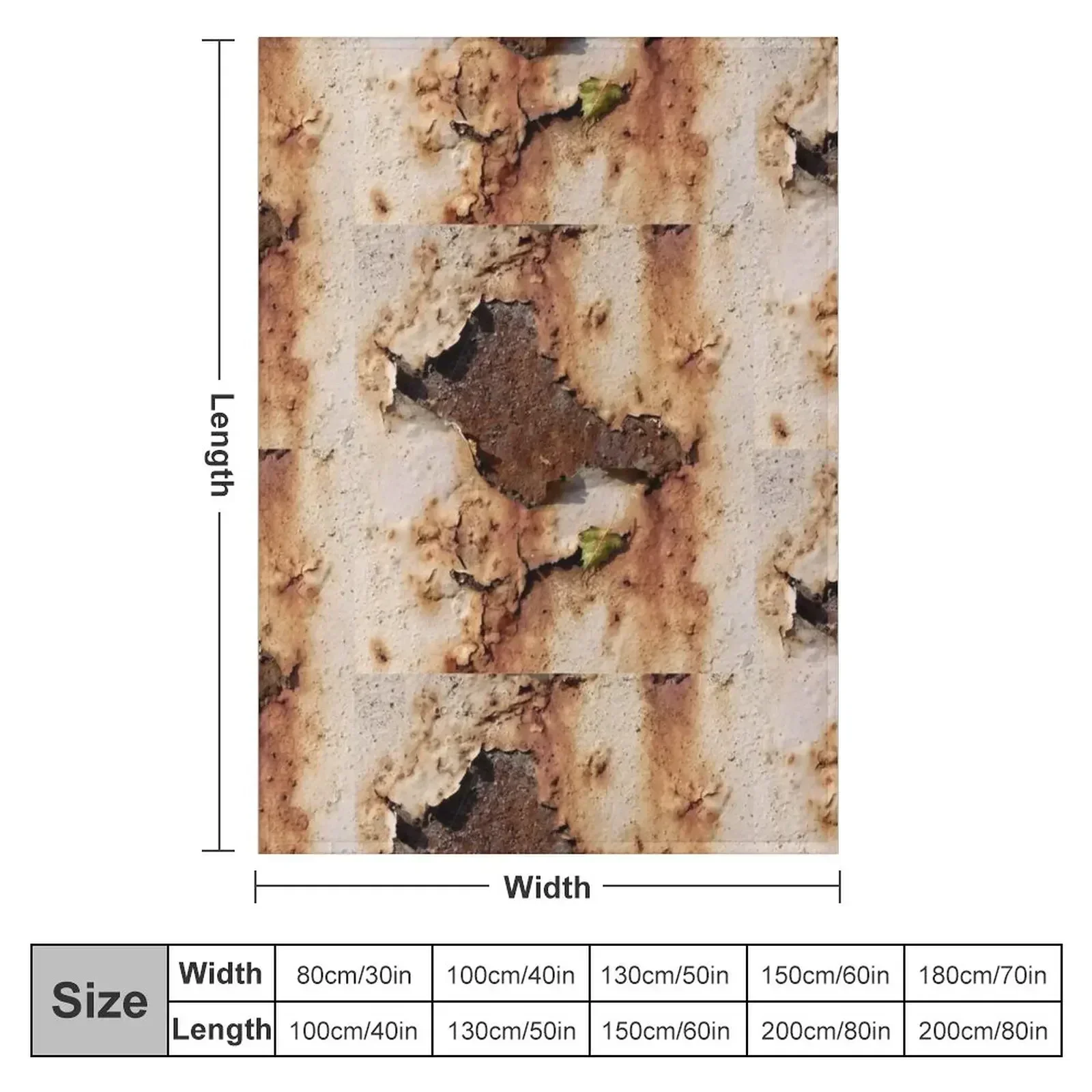 Colors of Rust with leave 01 (Rust-Art, Rost) Throw Blanket couch cozy soft plush fuzzy picnic outdoor blanket