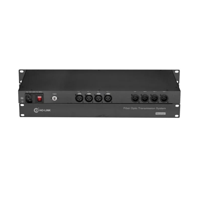 

4 Channel 2 Ways Broadcast Quality Audio Over Fibre System via FC Single Mode Fiber Cable