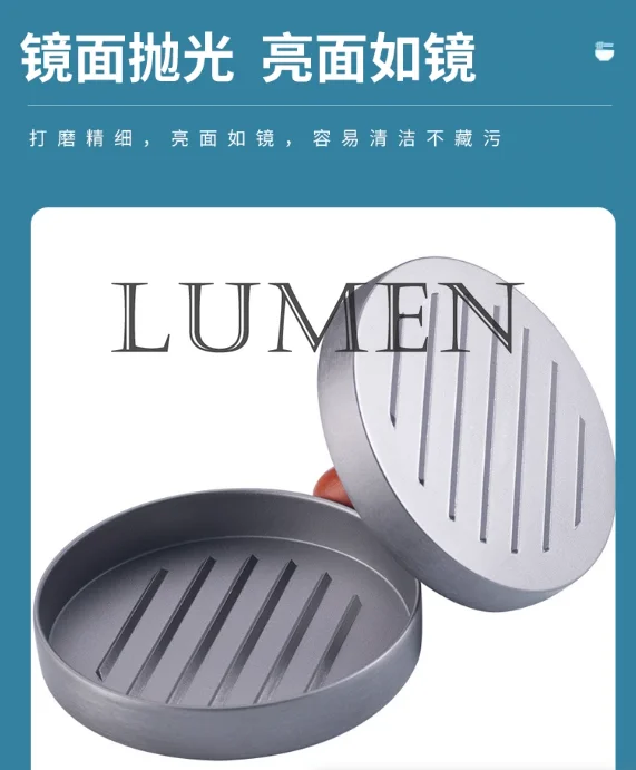 مطبخ منزلي همبرغر لحم الصحافة دليل غير لاصق همبرغر لحم كعكة الصحافة قالب كعكة الإفطار الصحافة