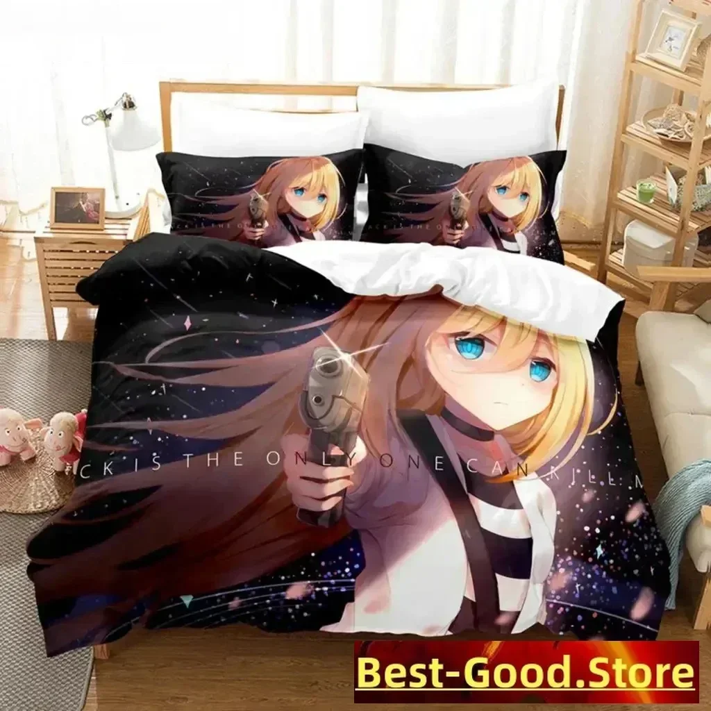 

3d Print Anime Angels of Death Bedding Set Boys Girls Twin Queen Size Duvet Cover Pillowcase Bed Kids Adult Home Textiles