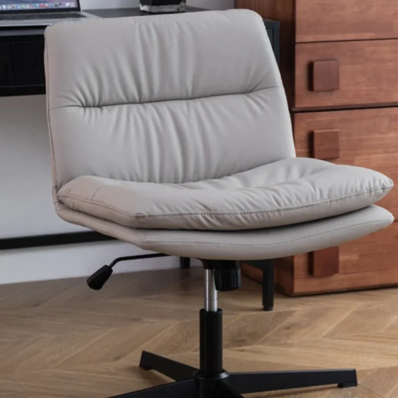 

Chair With Wheels Relaxation Armchair Portable Luxury Vanity Office Ergonomic Lazy Plastic Leather Comfortable Meeting Comfy Bed