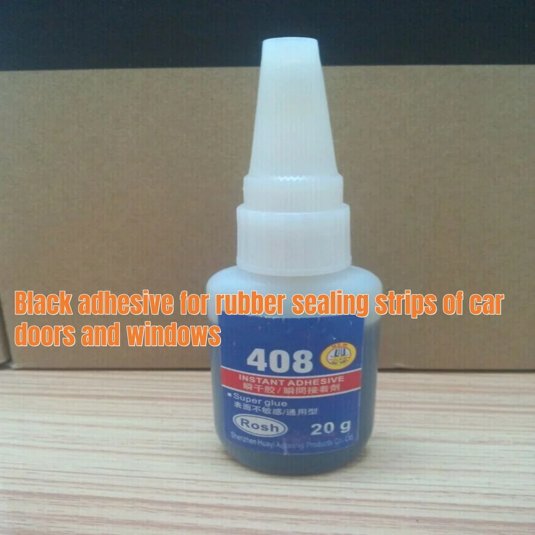Car door and window rubber sealing strip adhesive, black metal adhesive, black strong adhesive, wig adhesive, black