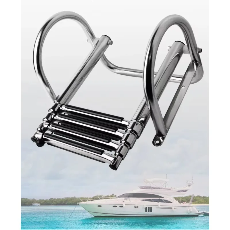 Accessories Yacht Leisure Fishing Boat Speedboat Telescoping Ladder Gangway Boarding Ladder Boat Swim Platform Ladder