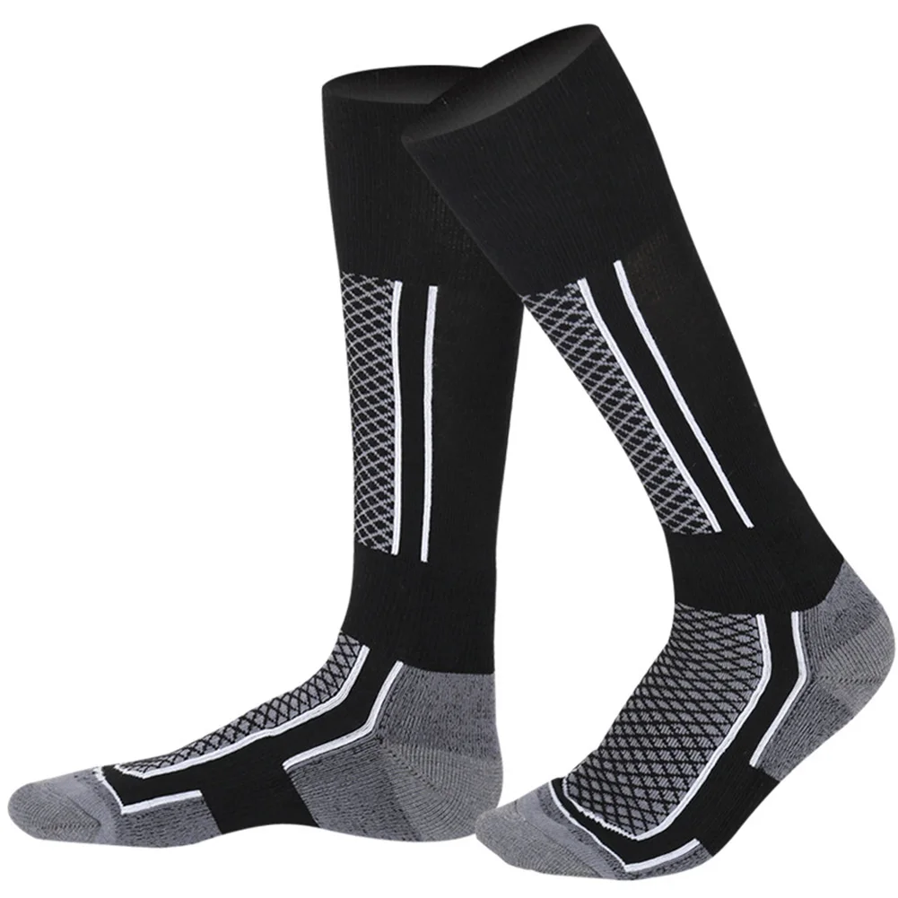 Men Women Kids Ski Socks Knee-high Warm Socks Outdoor Sports Performance Socks for Skiing Hiking Snowboarding