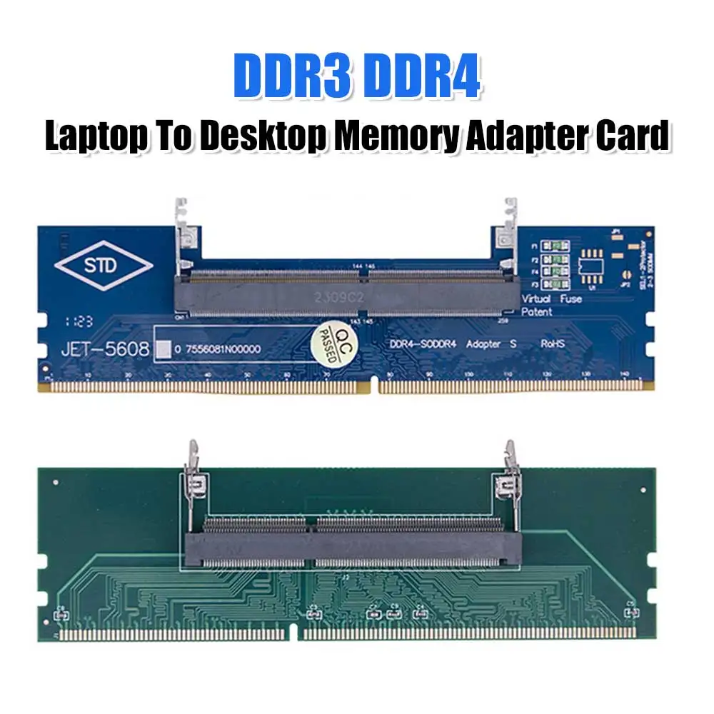 Laptop To Desktop Memory Adapter Card DDR3 DDR4 DDR5 Memory Adapter Connector Card