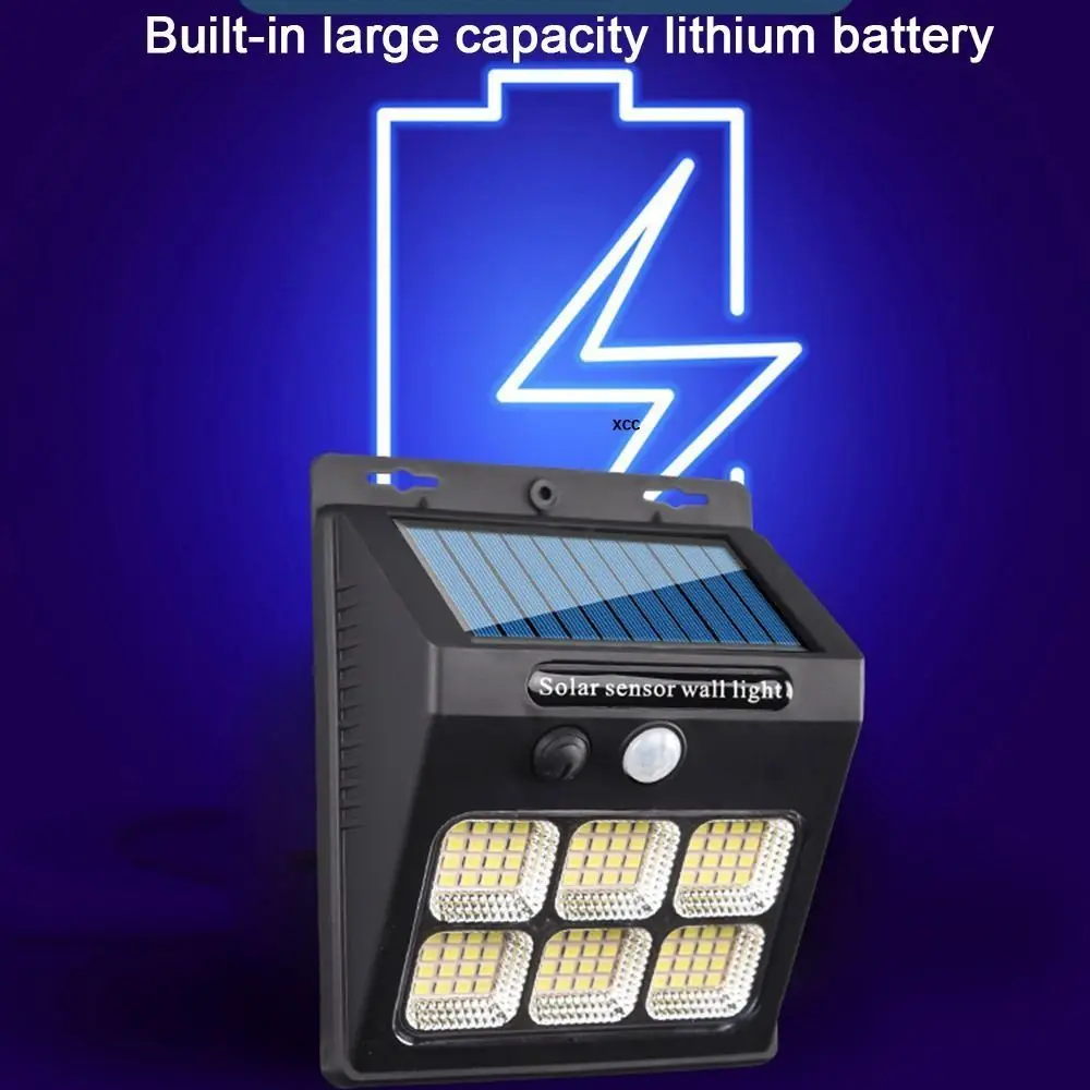 LED COB Outdoor Solar Lamp Solar Powered Super Bright LED Wall Light Waterproof Energy Saving Street Light Outdoor