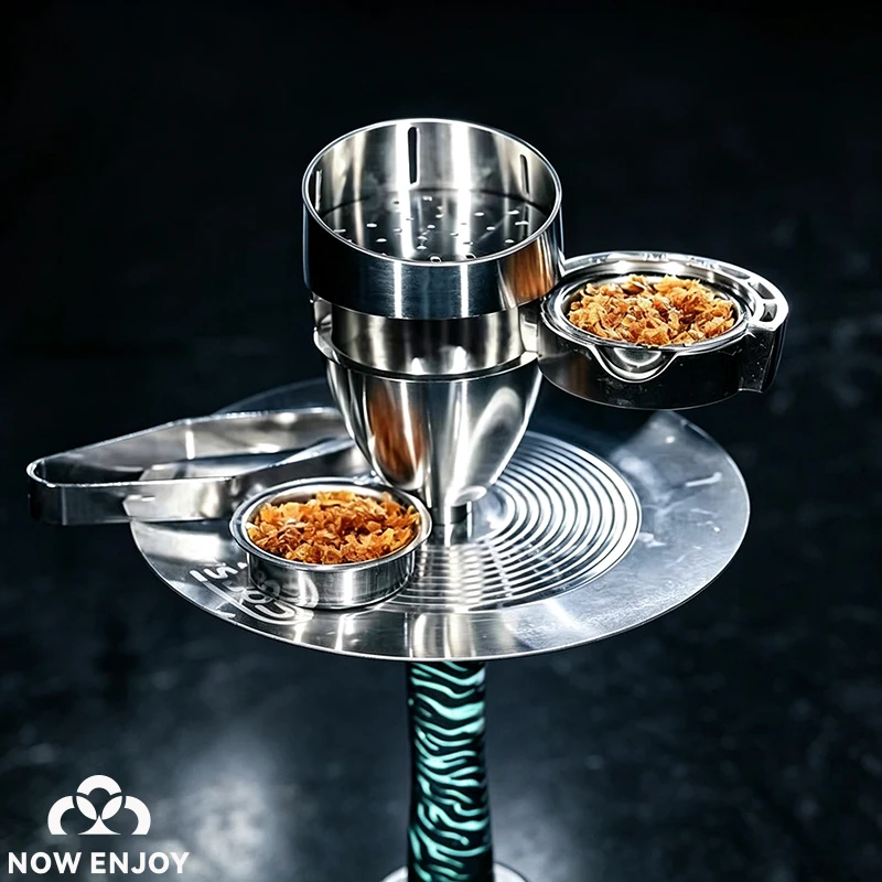 NOW ENJOY 2026 Oval Hookah Bowl Head Set Shisha Nargile Sheesha Chicha Cachimbas Hookah Bowl Head Heat Management Keeper System