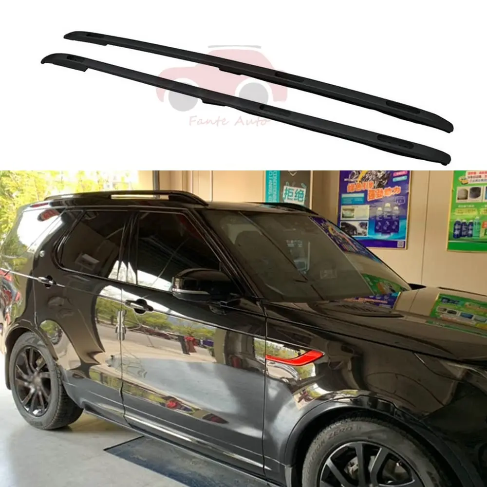 FANTE 2PCS Roof Rack Rails Fits for Land Rover Discovery 5 L462 2017-2022 Cargo Crossbars Luggage Carrier Black