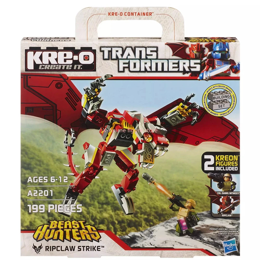 Hasbro bloco de construção caçadores de besta ripclaw greve ciclo perseguição kre.o criar desconectado montagem figuras ação meninos presente