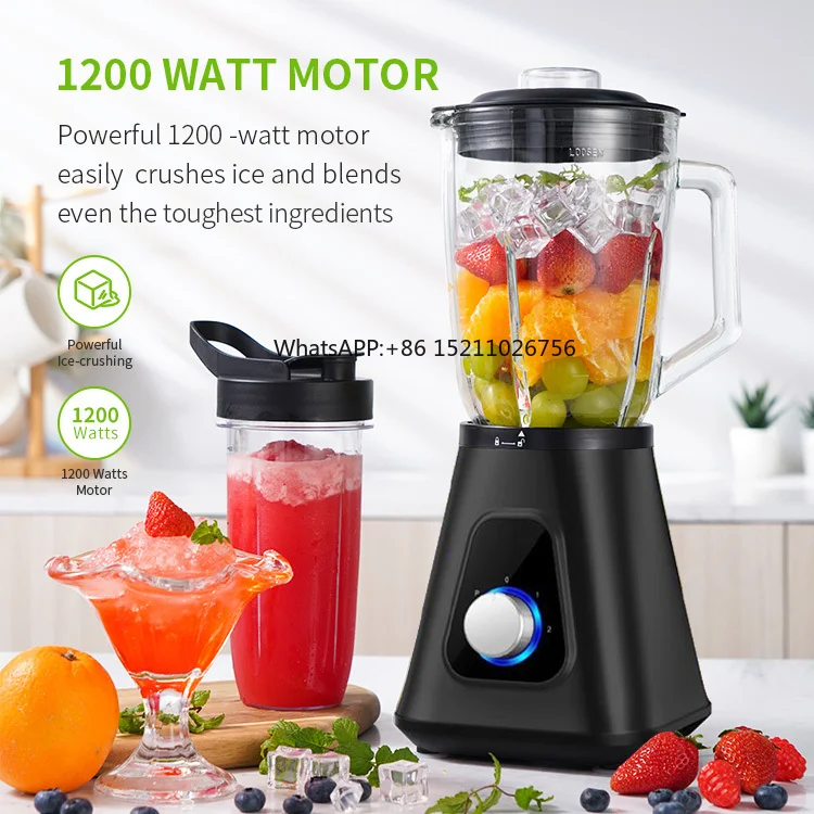 1200W Compact Personal Blender Juice Blender Set Frozen Drinks Shake Sauces & More Smoothie Maker